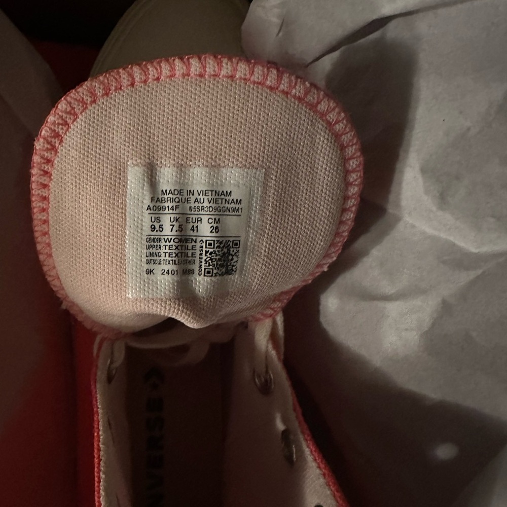 NIB Converse Chuck Taylor All Star Lift Hi Top Platforms Watermelon Slus… - Picture 9 of 10